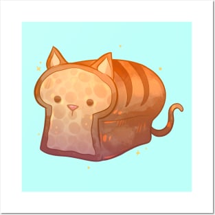 Cat Bread Loaf Posters and Art